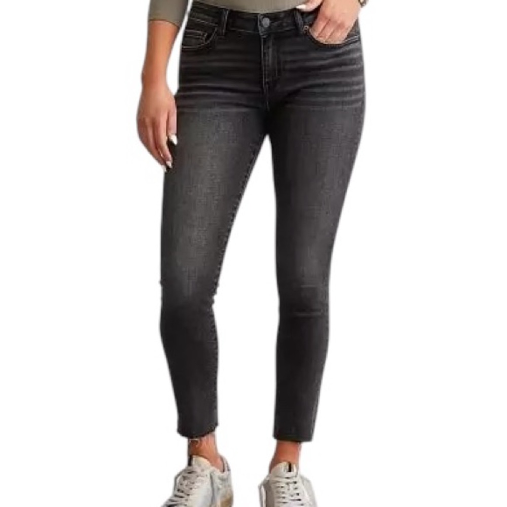 BKE Payton Women's Gray Universal Mid-Rise Ankle Skinny Jeans 27x27